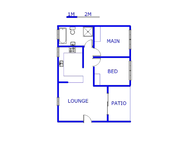 Floor plan of the property in Eco-Park Estate