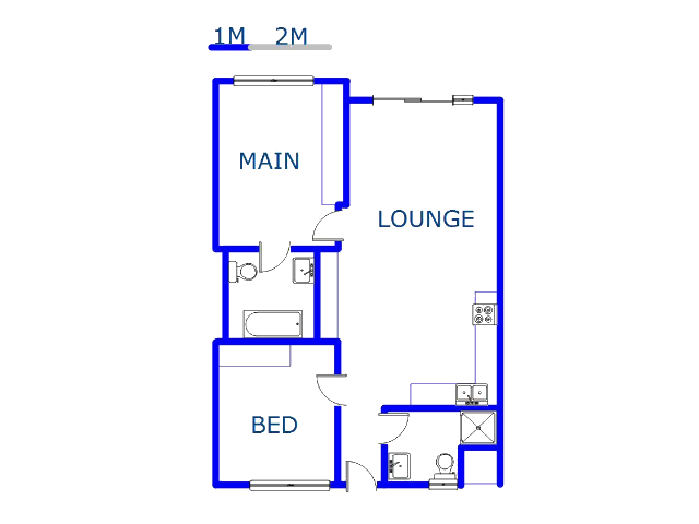 Floor plan of the property in Gillitts 