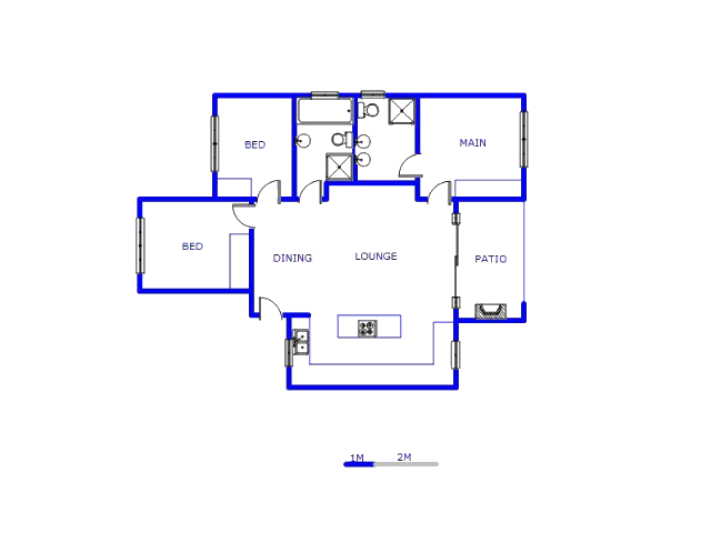 Floor plan of the property in Westlake View