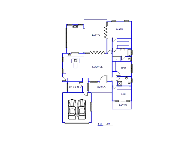 Floor plan of the property in Vaalpark