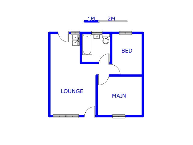 Floor plan of the property in Daveyton