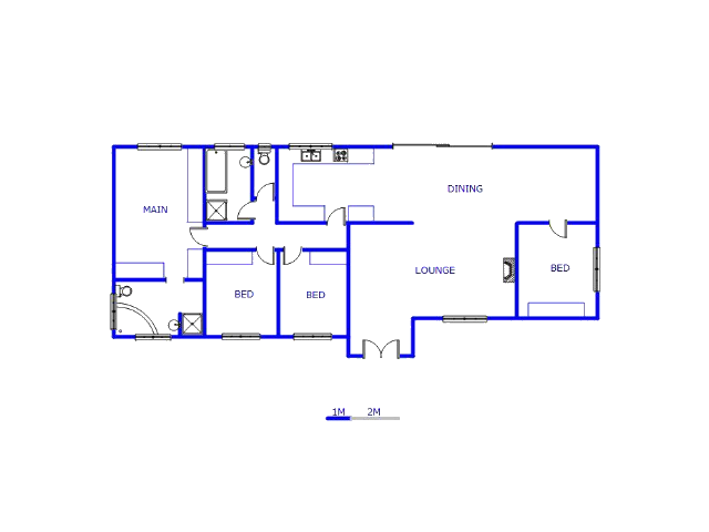 Floor plan of the property in Arcon Park