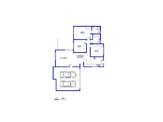 Floor plan of the property in Amberfield