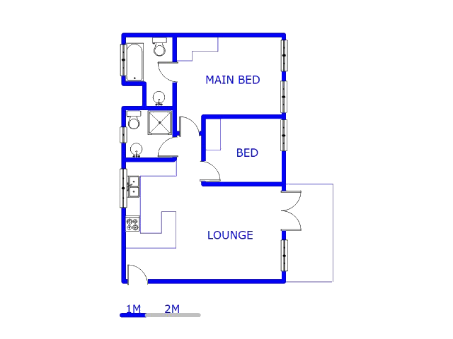 1st Floor - 70m2 of property for sale in Lyme Park