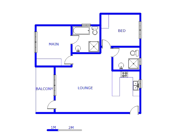 Floor plan of the property in Hesteapark