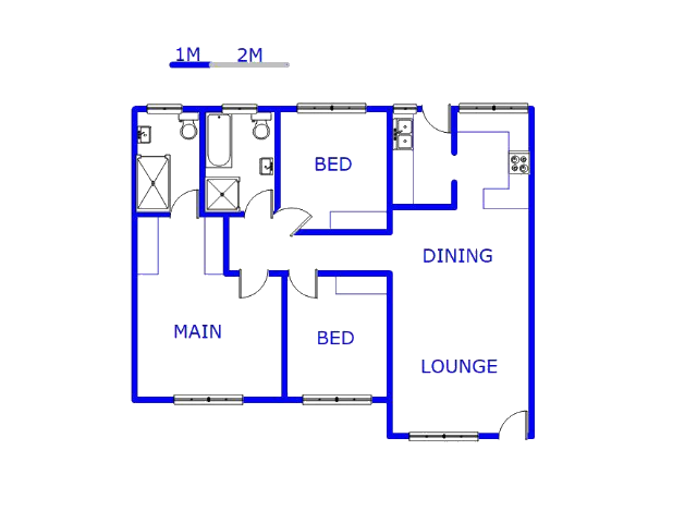 Floor plan of the property in Terenure