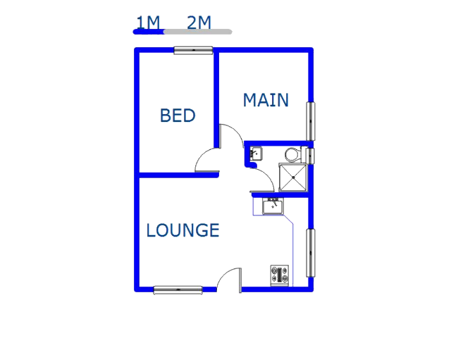 Floor plan of the property in Verulam 