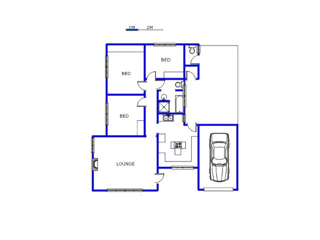 Floor plan of the property in Sonland Park