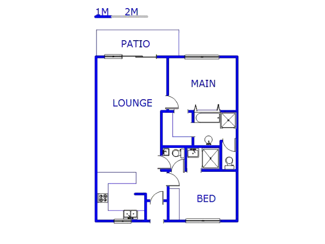 Floor plan of the property in Edenburg - Jhb