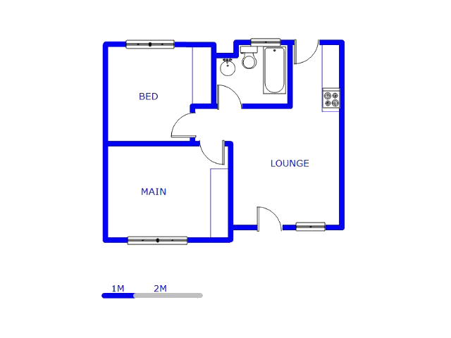 Floor plan of the property in Lotus Gardens