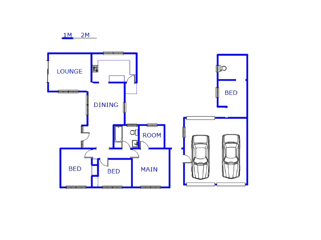 Floor plan of the property in Bakerton