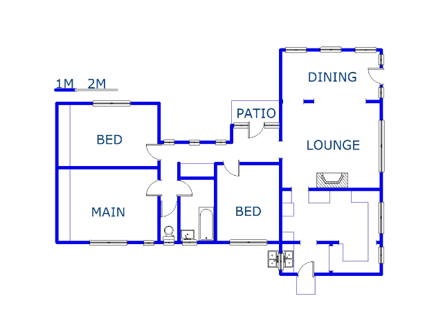 Floor plan of the property in Napierville