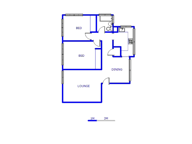 Floor plan of the property in Kempton Park