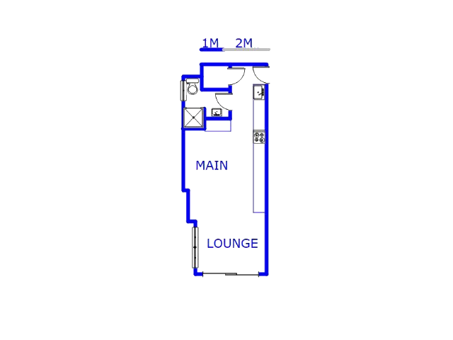 Floor plan of the property in Tijger Vallei