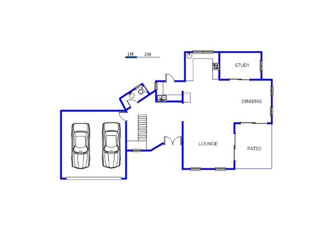 Floor plan of the property in Goedeburg