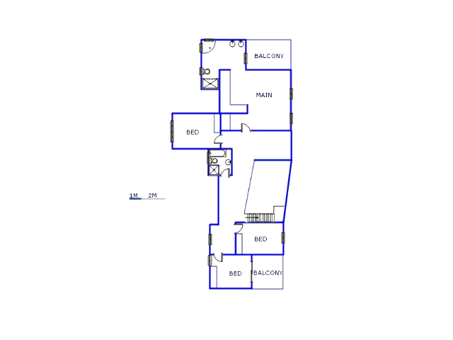 1st Floor - 143m2 of property for sale in Goedeburg