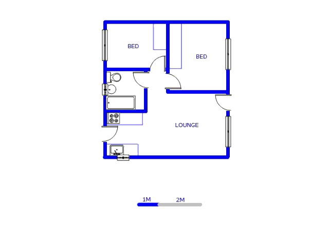 Floor plan of the property in Windmill Park