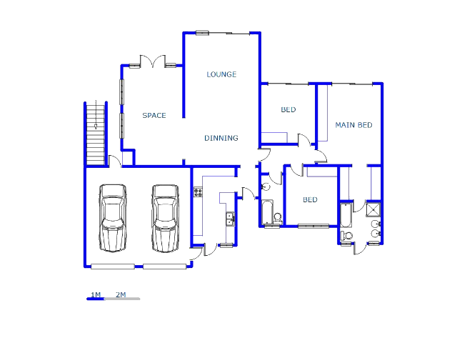 Floor plan of the property in Edenburg - Jhb