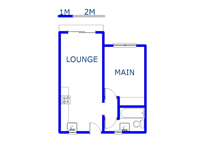 Floor plan of the property in Umhlanga Ridge