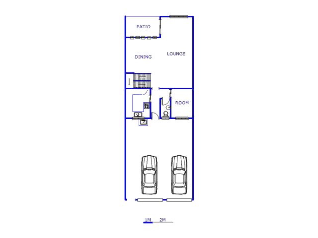 Floor plan of the property in Vanderbijlpark