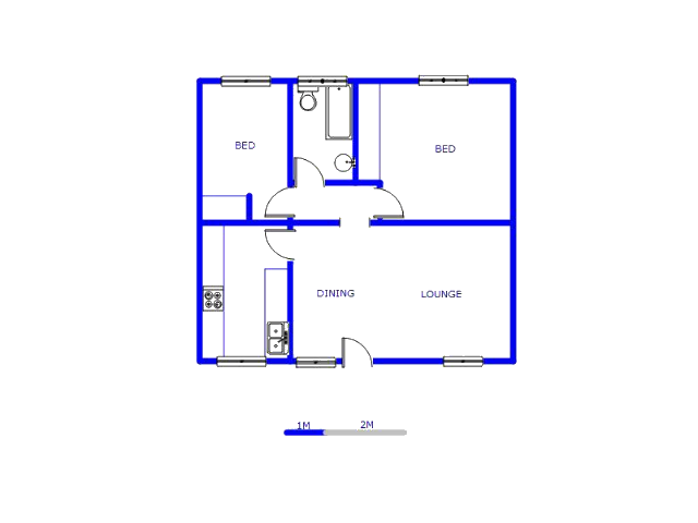 Floor plan of the property in Kempton Park