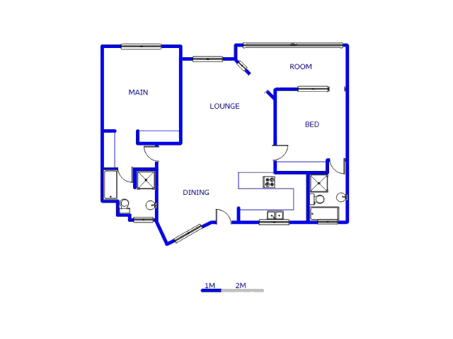 Floor plan of the property in Umhlanga Rocks