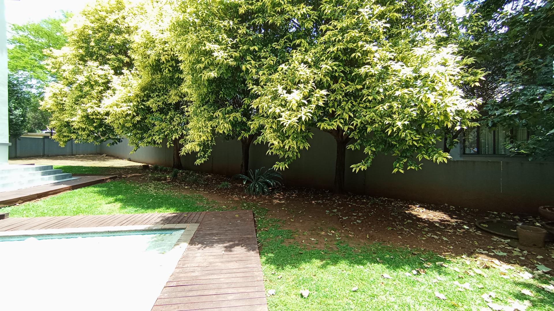 Backyard of property in Midstream Estate