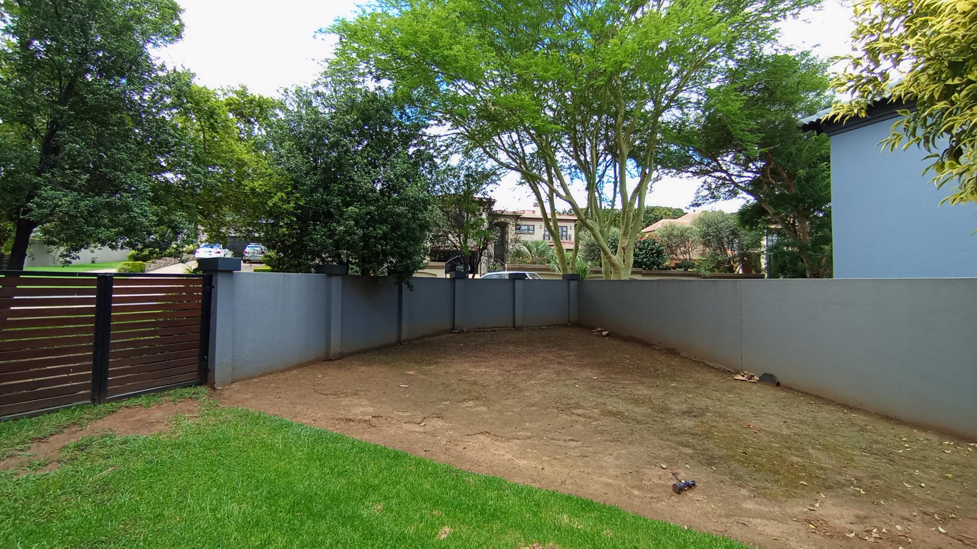 Backyard of property in Midstream Estate