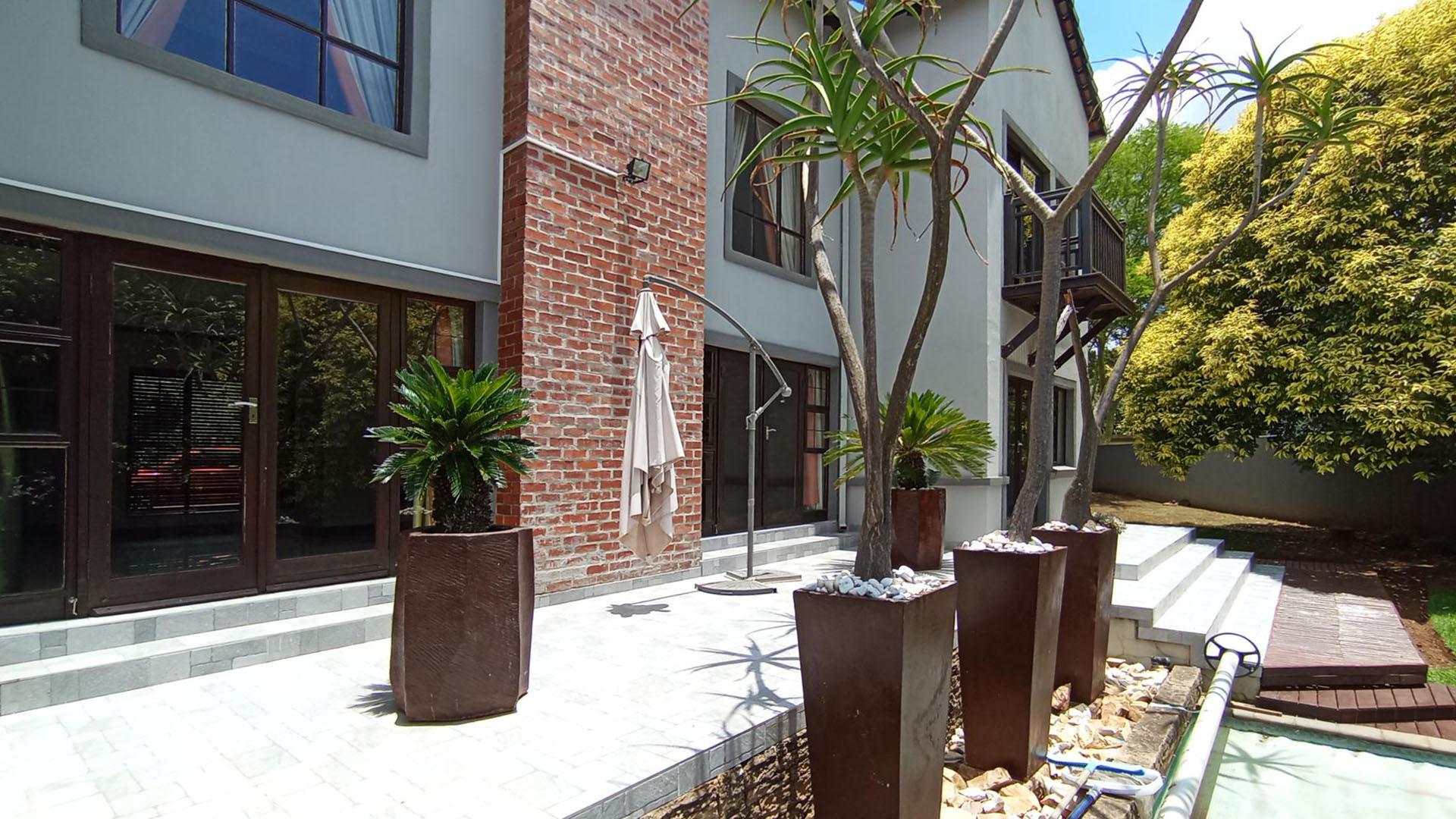 Backyard of property in Midstream Estate