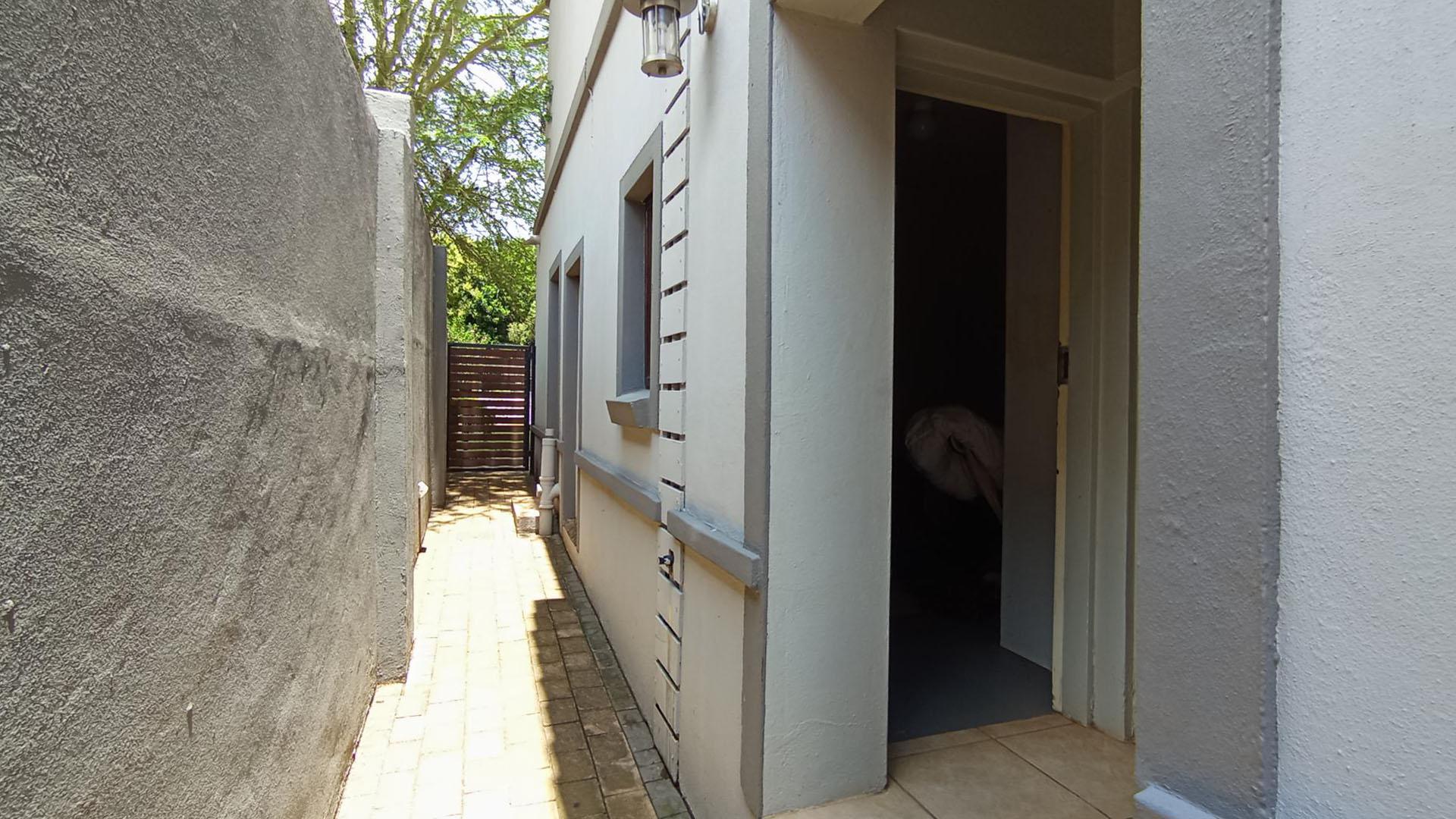 Backyard of property in Midstream Estate