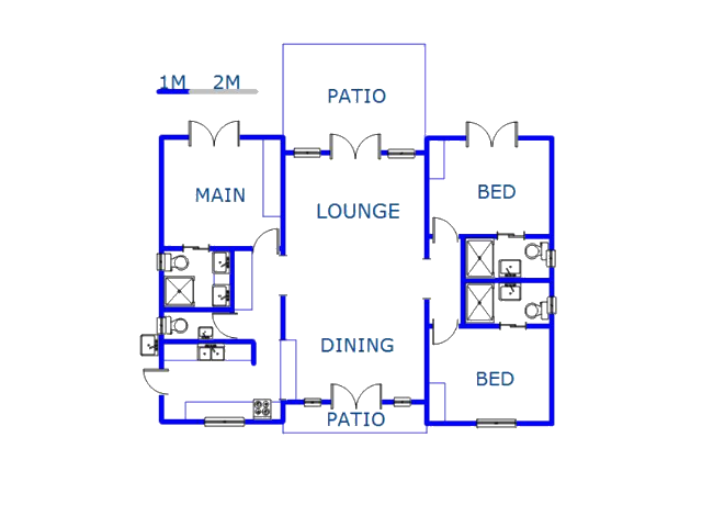 Floor plan of the property in Port Edward