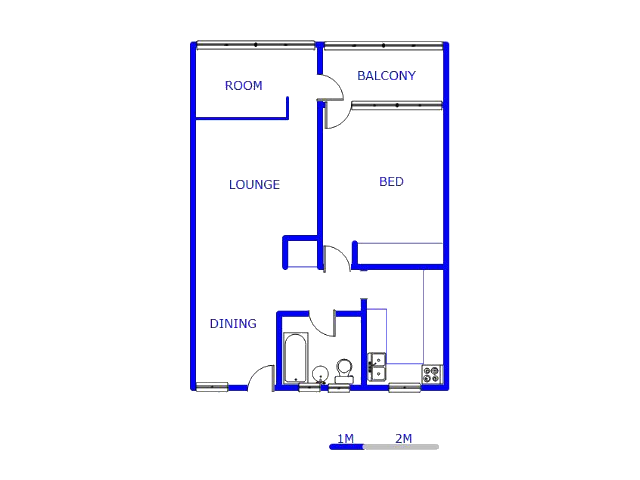 Floor plan of the property in Eloffsdal