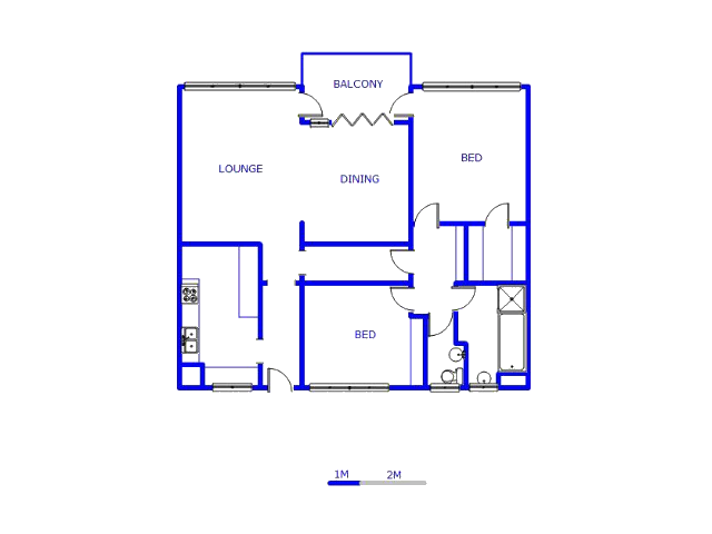 Floor plan of the property in Parktown