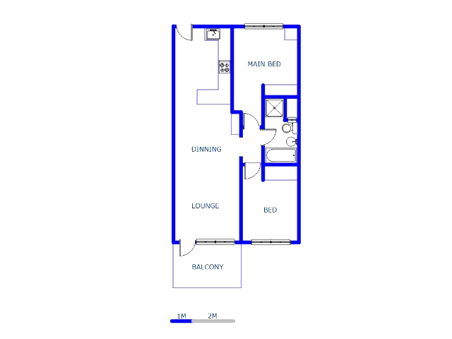 Floor plan of the property in President Park A.H.