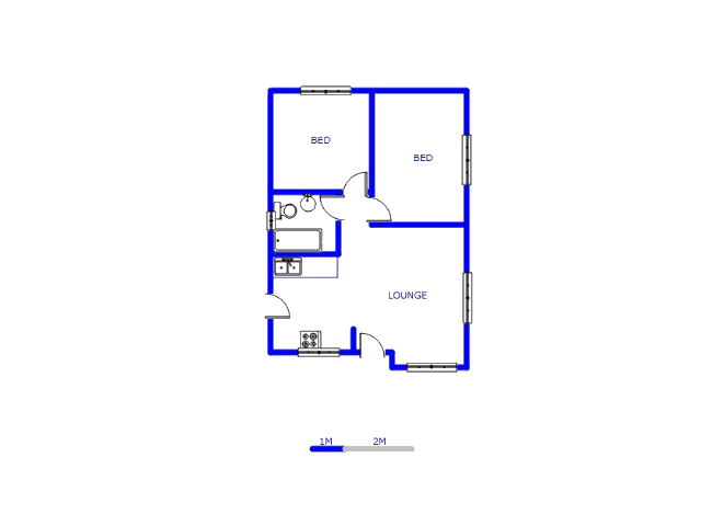 Floor plan of the property in Salfin