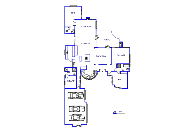 Floor plan of the property in Blue Valley Golf Estate