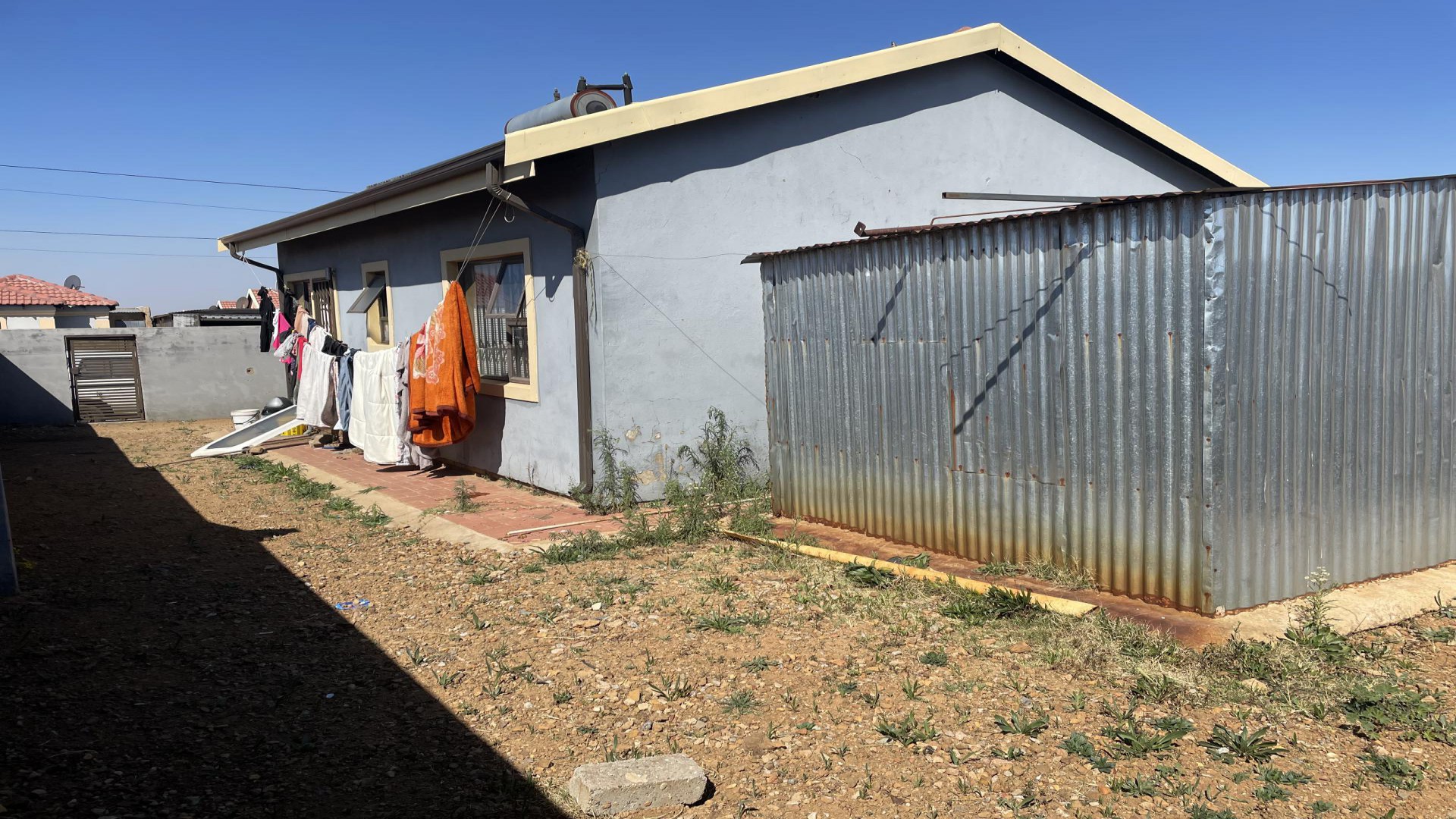Backyard of property in Mohlakeng