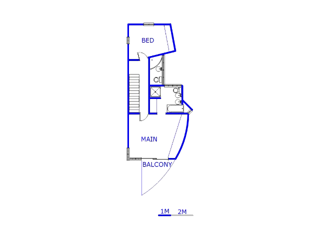 1st Floor - 58m2 of property for sale in Bassonia