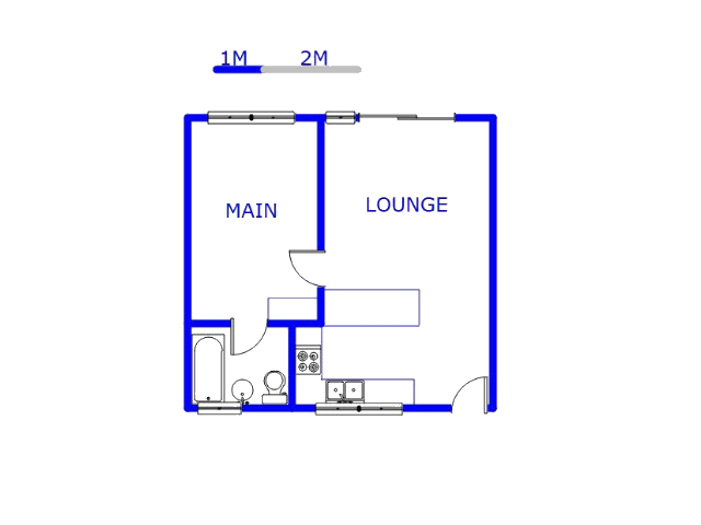 Floor plan of the property in Klippoortjie AH