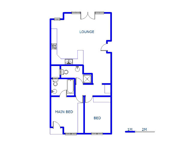 Floor plan of the property in Norkem park
