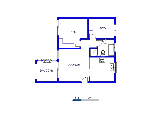 Floor plan of the property in Edleen