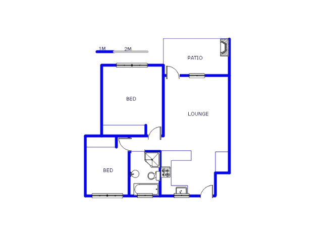 Floor plan of the property in Crystal Park