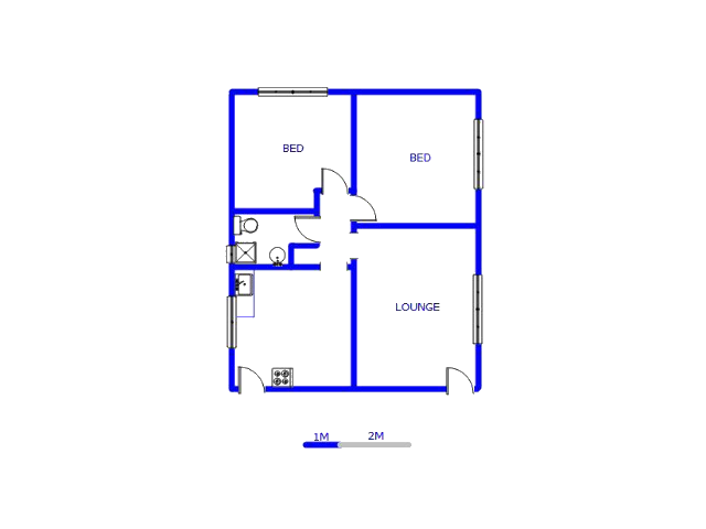 Floor plan of the property in Westham