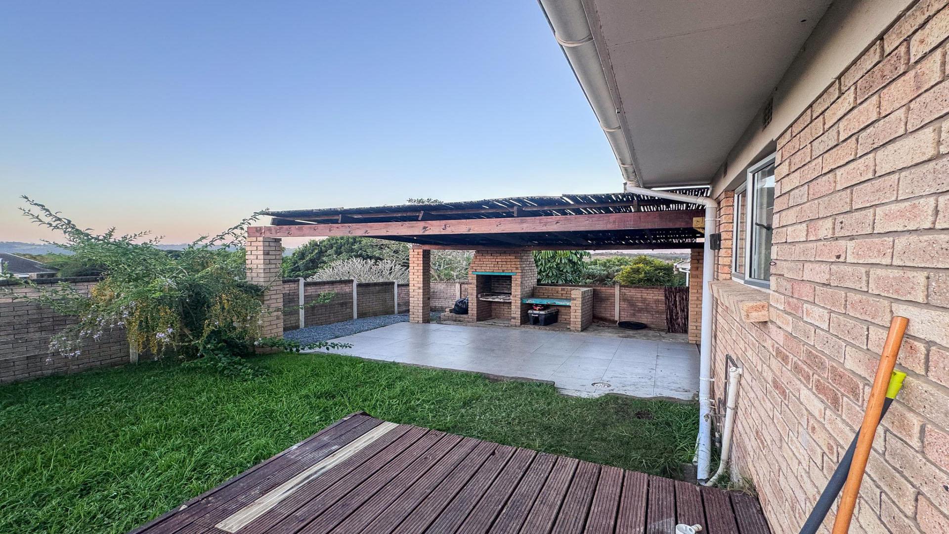 Backyard of property in Beacon Bay