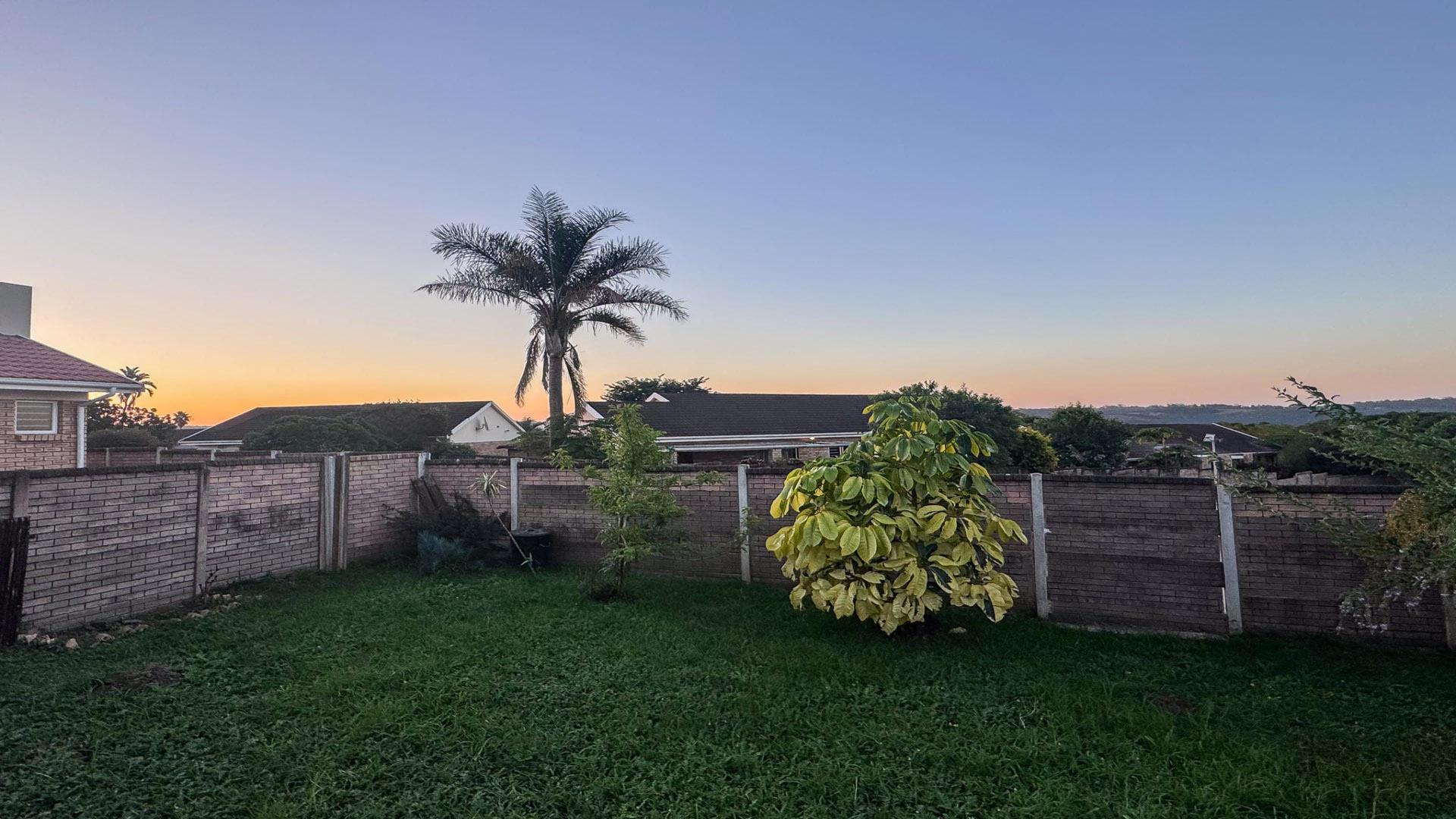 Backyard of property in Beacon Bay
