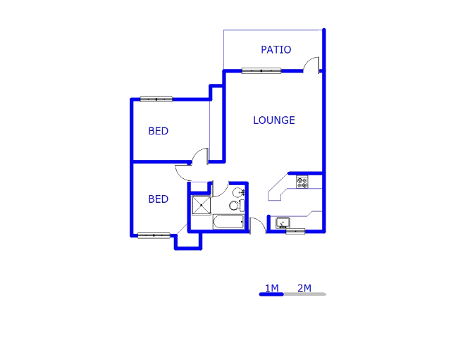 Floor plan of the property in Little Falls