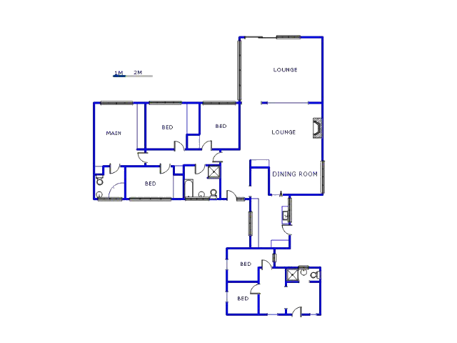 Floor plan of the property in Glenanda