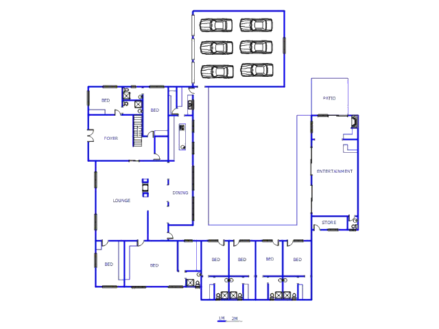Floor plan of the property in Krugersdorp