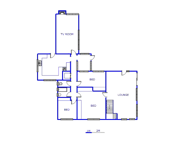 Floor plan of the property in Brenthurst