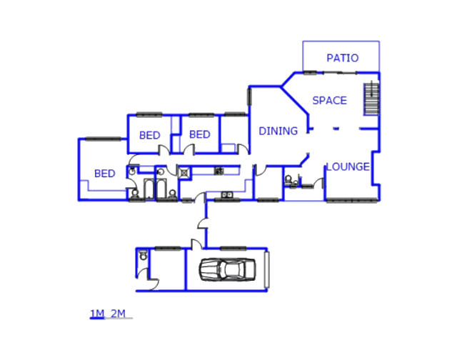 Floor plan of the property in Northcliff